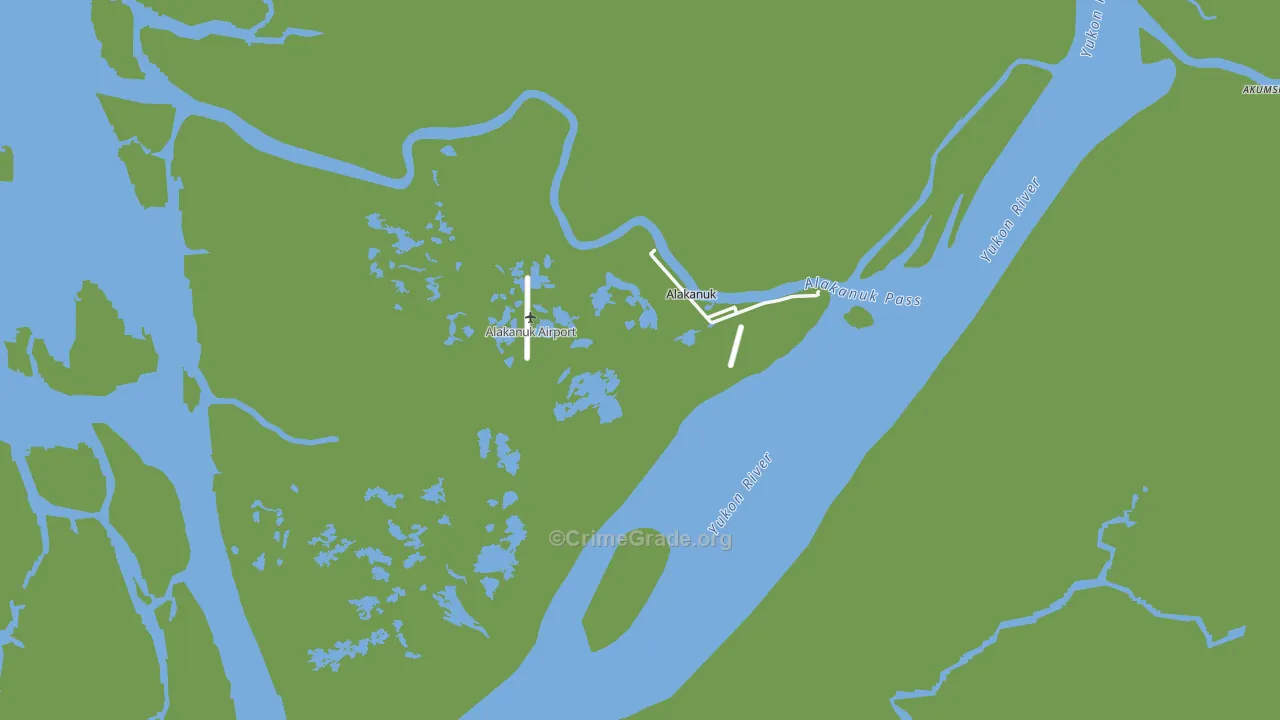 99554, AK Map of Vehicle Theft Rates