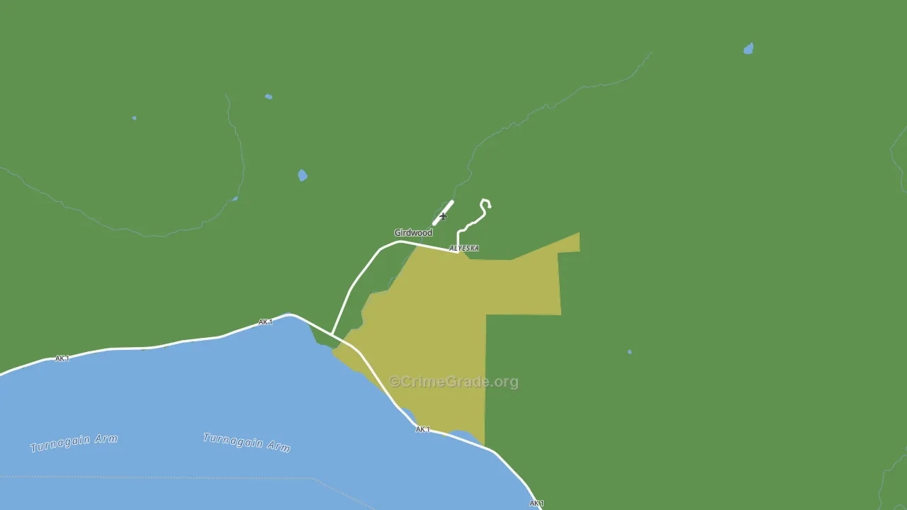 99587, AK Map of Vehicle Theft Rates