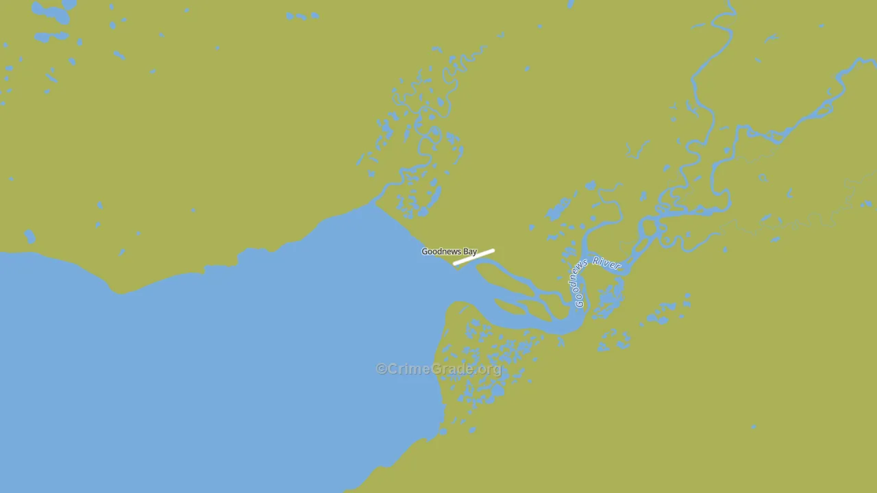 99589, AK Map of Vehicle Theft Rates