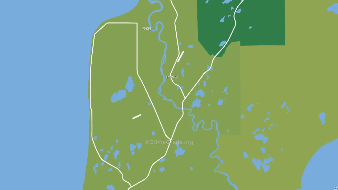 99610, AK Map of Vehicle Theft Rates