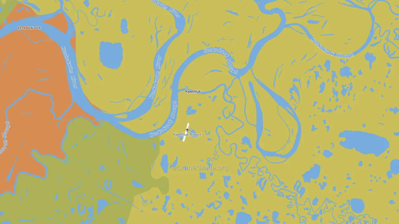 99621, AK Map of Vehicle Theft Rates