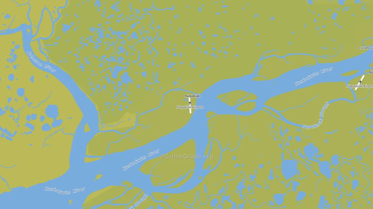 99634, AK Map of Vehicle Theft Rates
