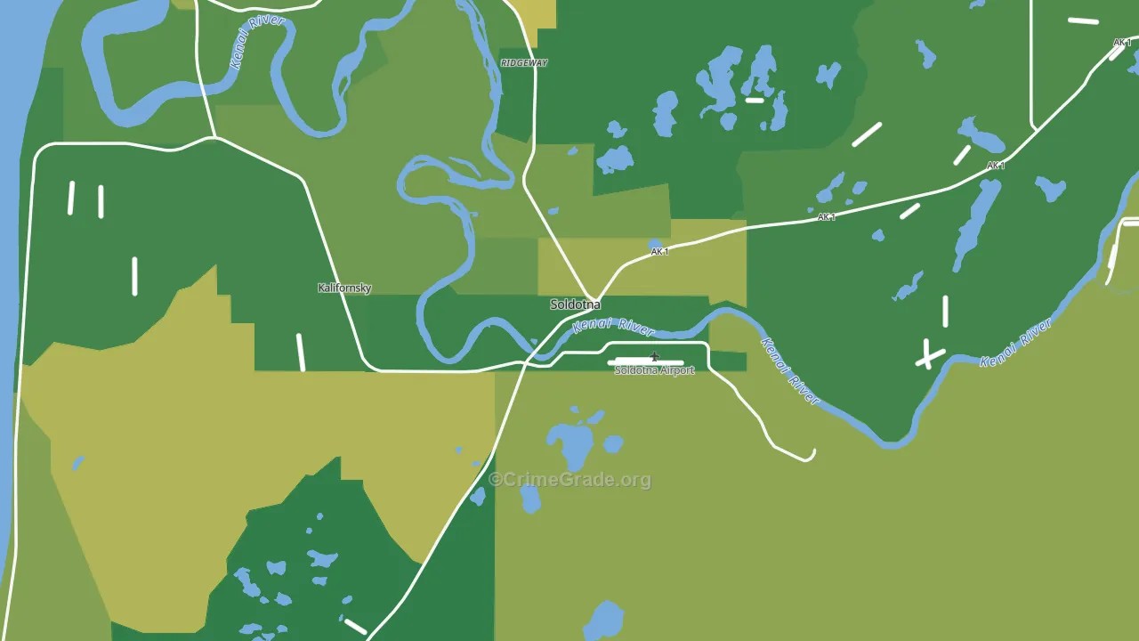 99669, AK Map of Vehicle Theft Rates