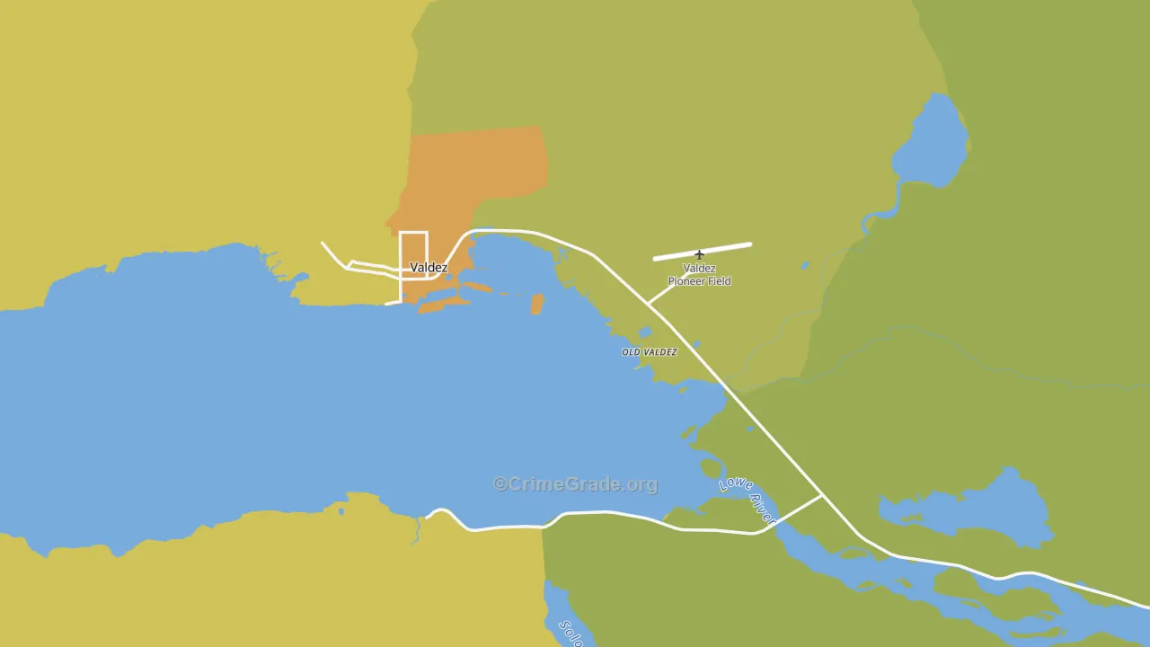99686, AK Map of Vehicle Theft Rates