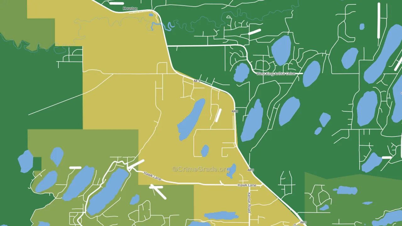 99694, AK Map of Vehicle Theft Rates