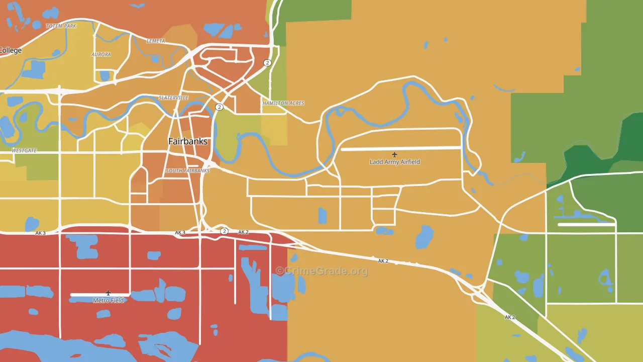99703, AK Map of Vehicle Theft Rates