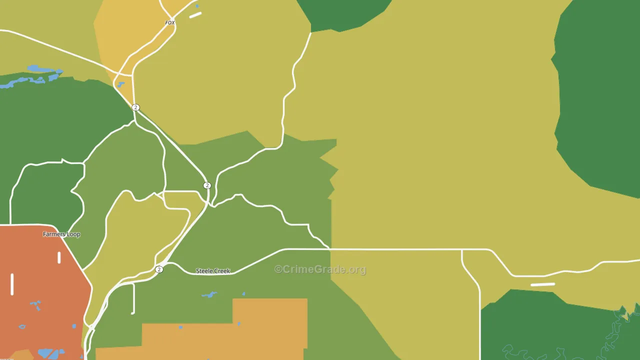 99712, AK Map of Vehicle Theft Rates