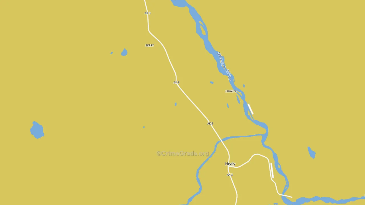 99743, AK Map of Vehicle Theft Rates