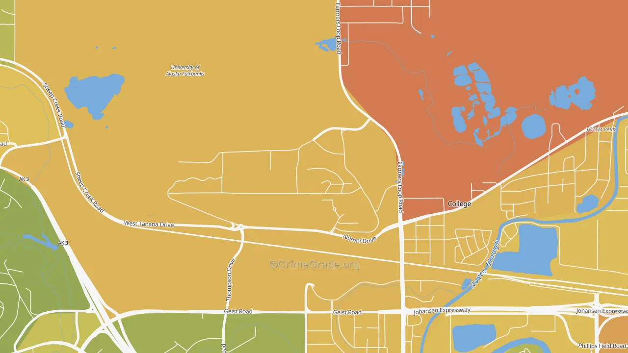 99775, AK Map of Vehicle Theft Rates