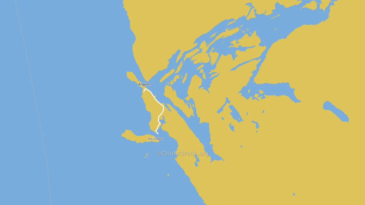 99820, AK Map of Vehicle Theft Rates