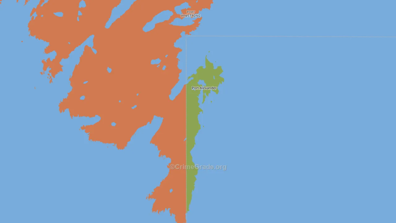 99836, AK Map of Vehicle Theft Rates