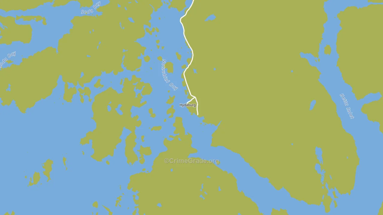 99922, AK Map of Vehicle Theft Rates