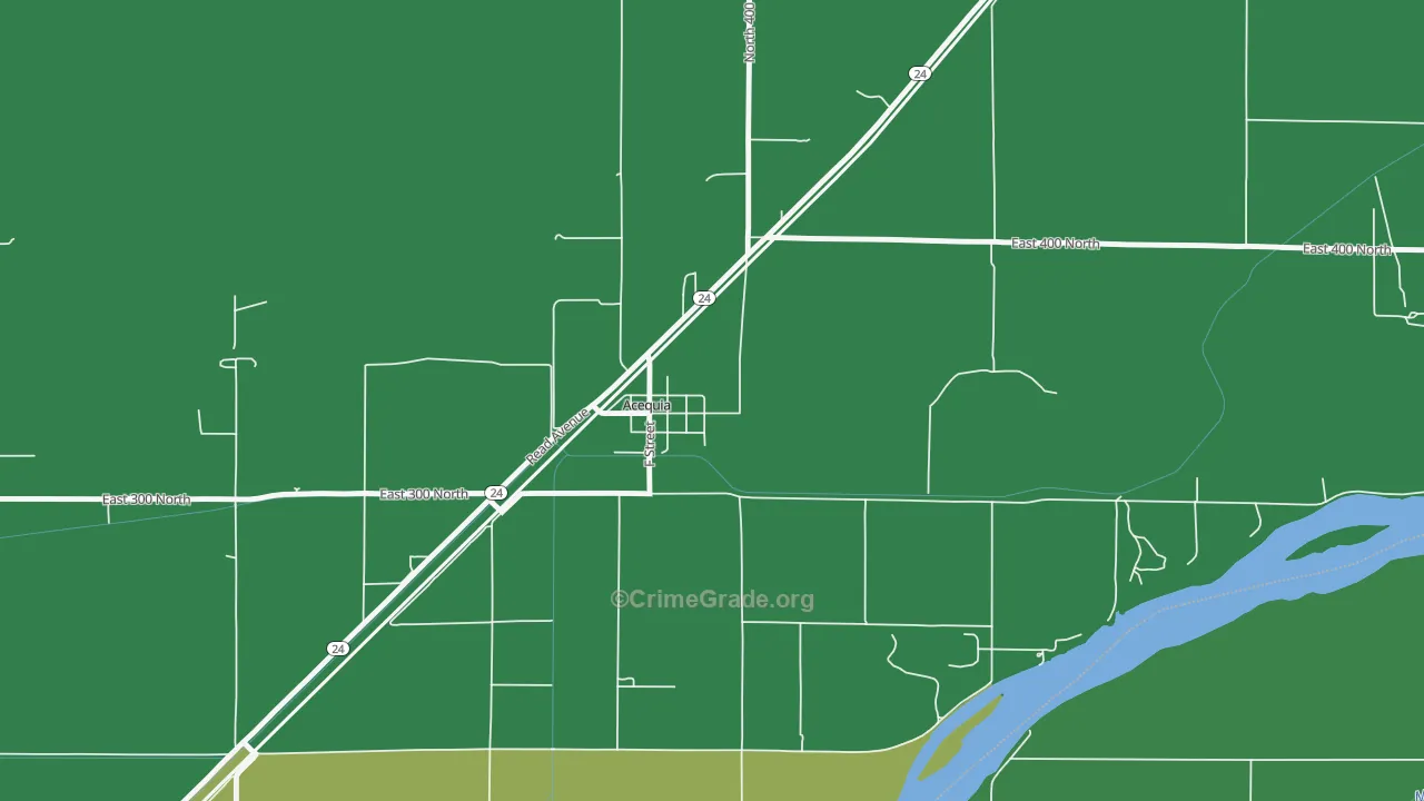 Acequia, ID Map of Vehicle Theft Rates