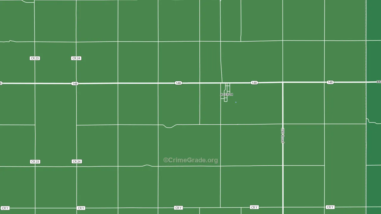 Agenda, KS Map of Vehicle Theft Rates