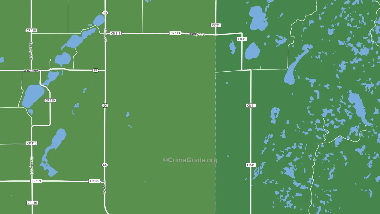 Ah Gwah Ching, MN Map of Vehicle Theft Rates