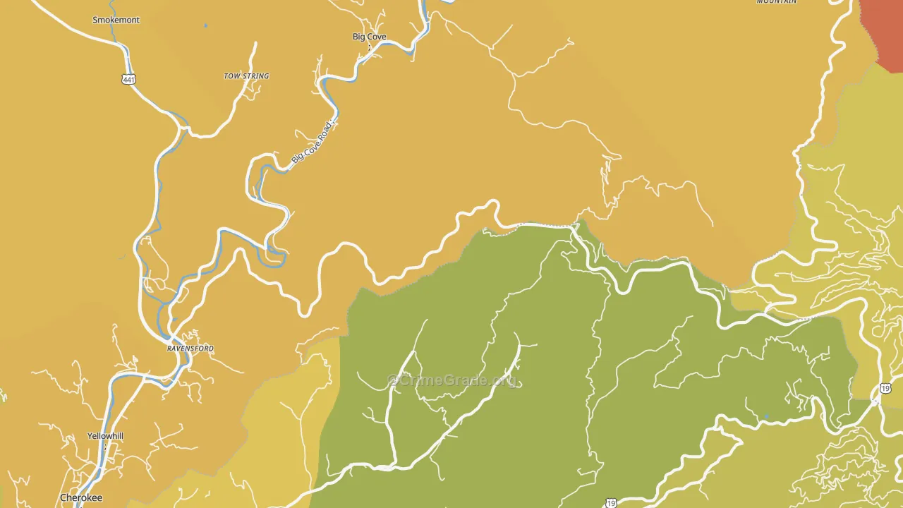 Airport, NC Map of Vehicle Theft Rates