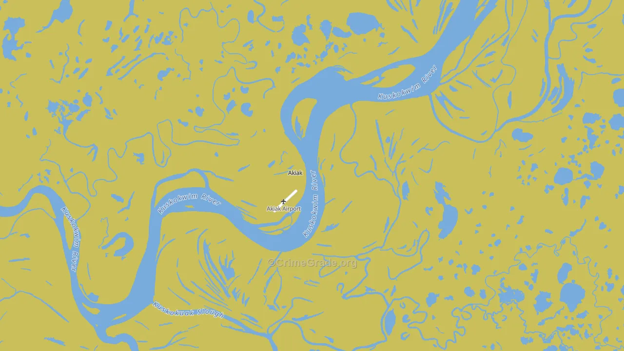 Akiak, AK Map of Vehicle Theft Rates
