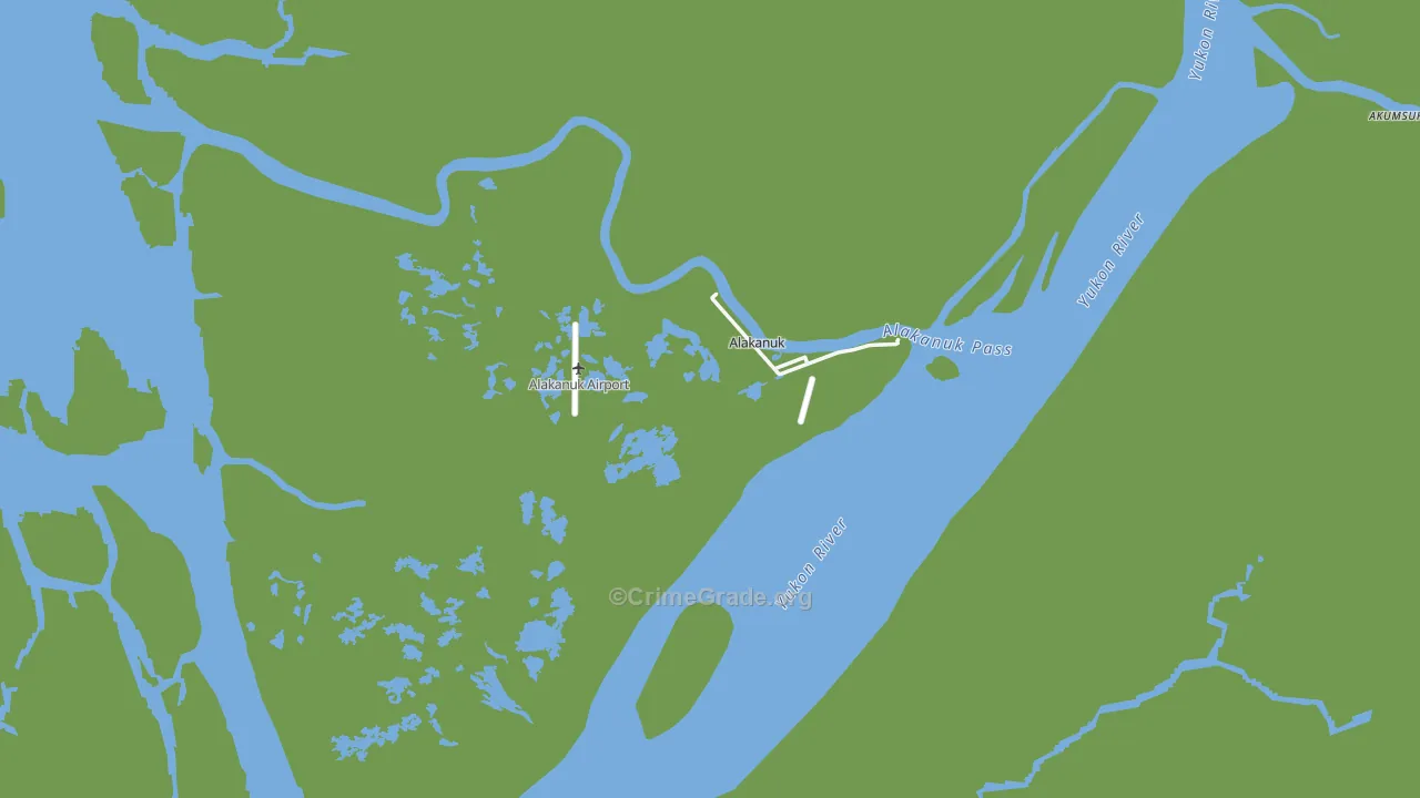 Alakanuk, AK Map of Vehicle Theft Rates