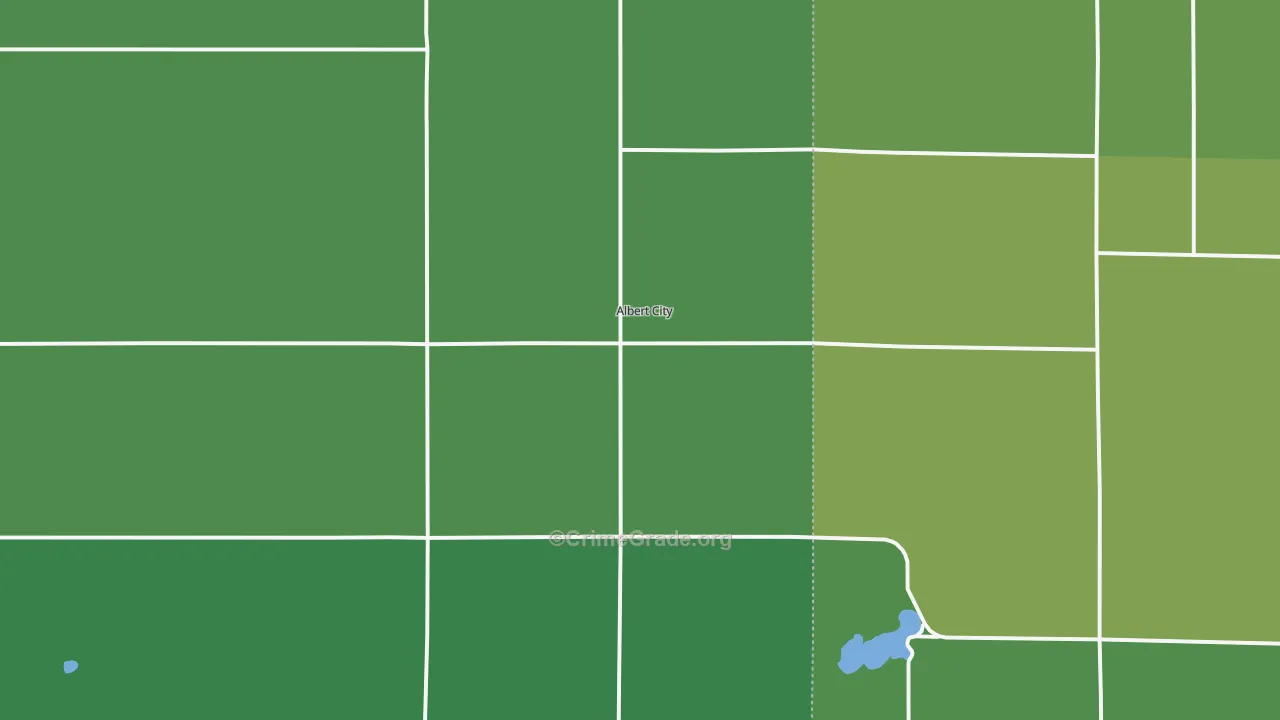 Albert City, IA Map of Vehicle Theft Rates