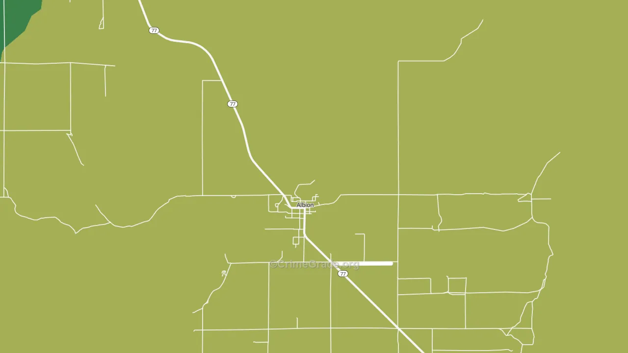 Albion, ID Map of Vehicle Theft Rates