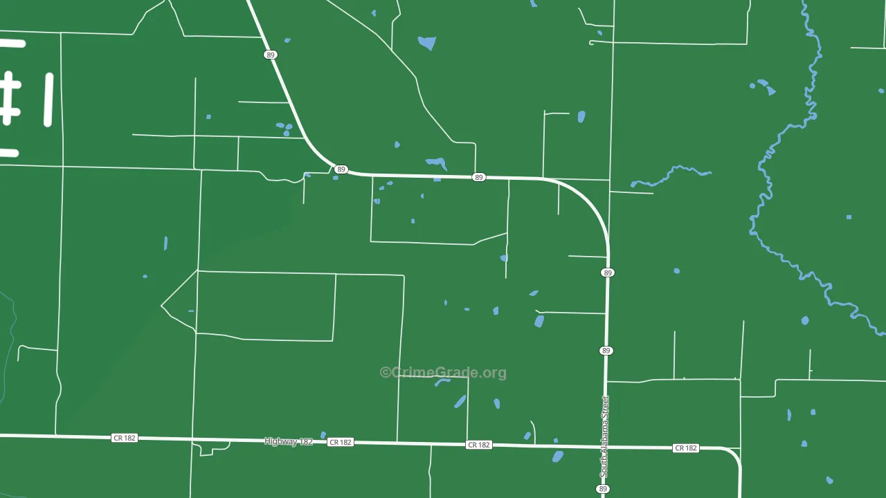 Allentown, FL Map of Vehicle Theft Rates