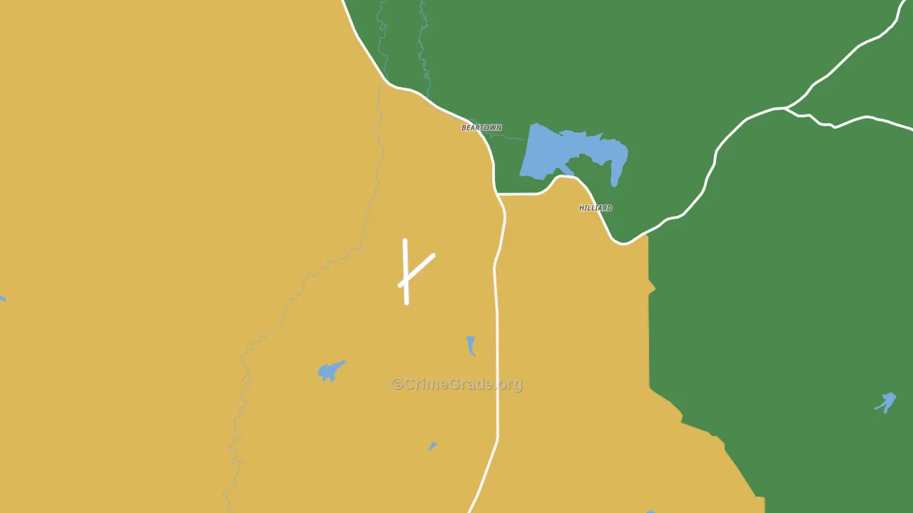 Altamont, WY Map of Vehicle Theft Rates