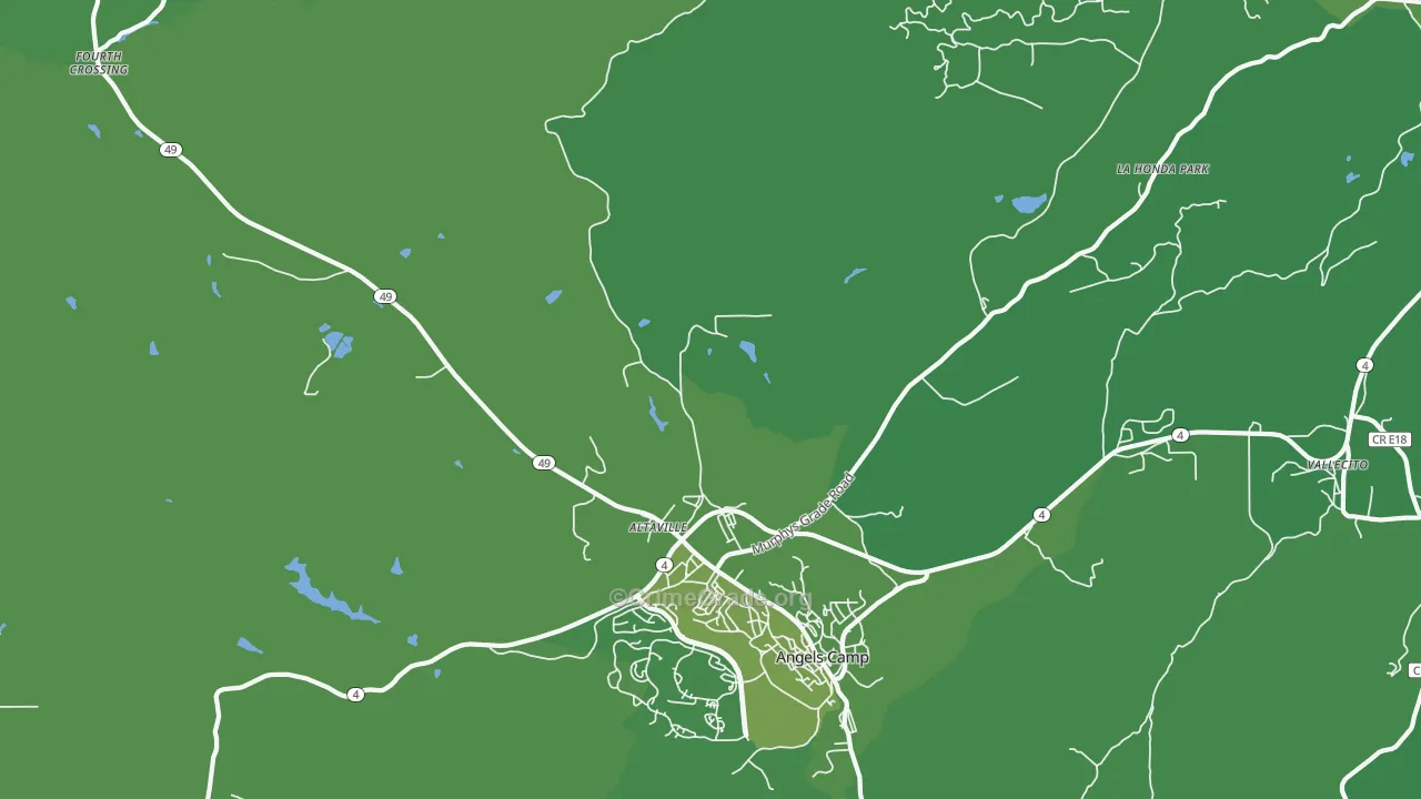 Altaville, CA Map of Vehicle Theft Rates