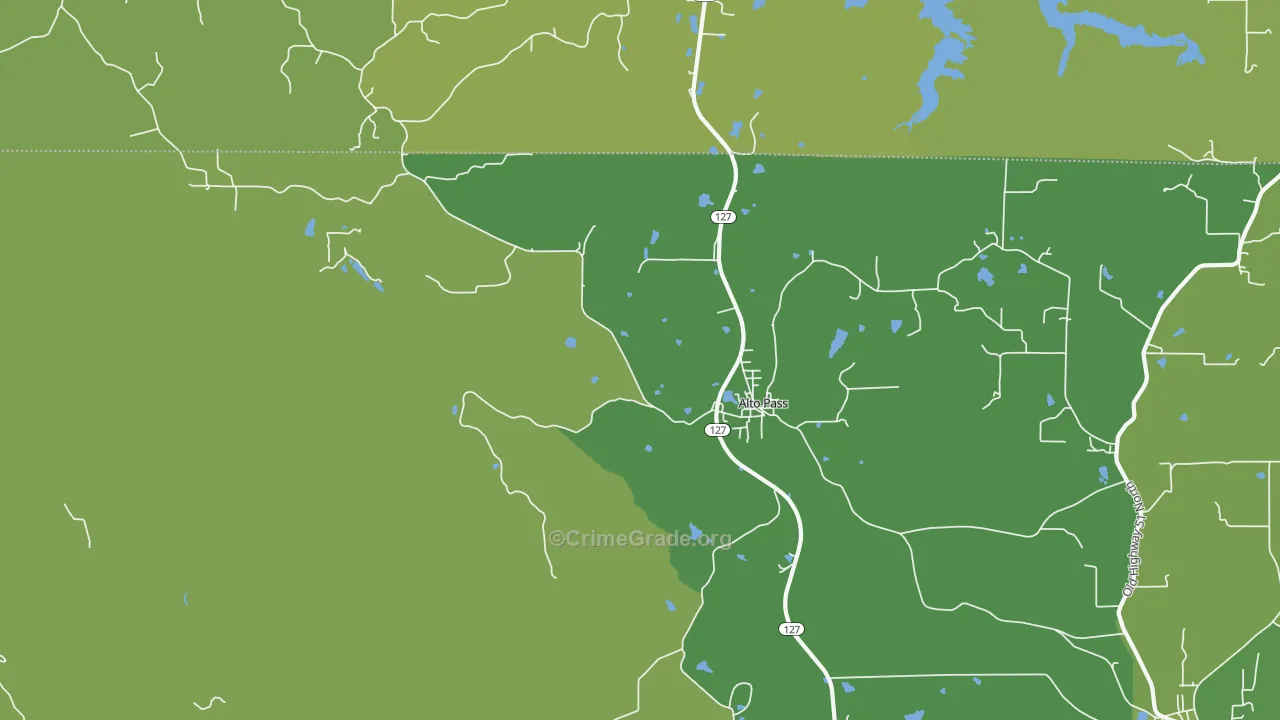 Alto Pass, IL Map of Vehicle Theft Rates