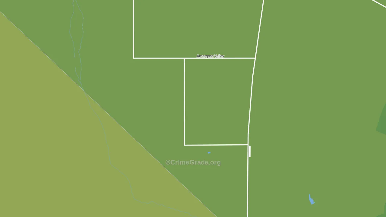 Amargosa Valley, NV Map of Vehicle Theft Rates