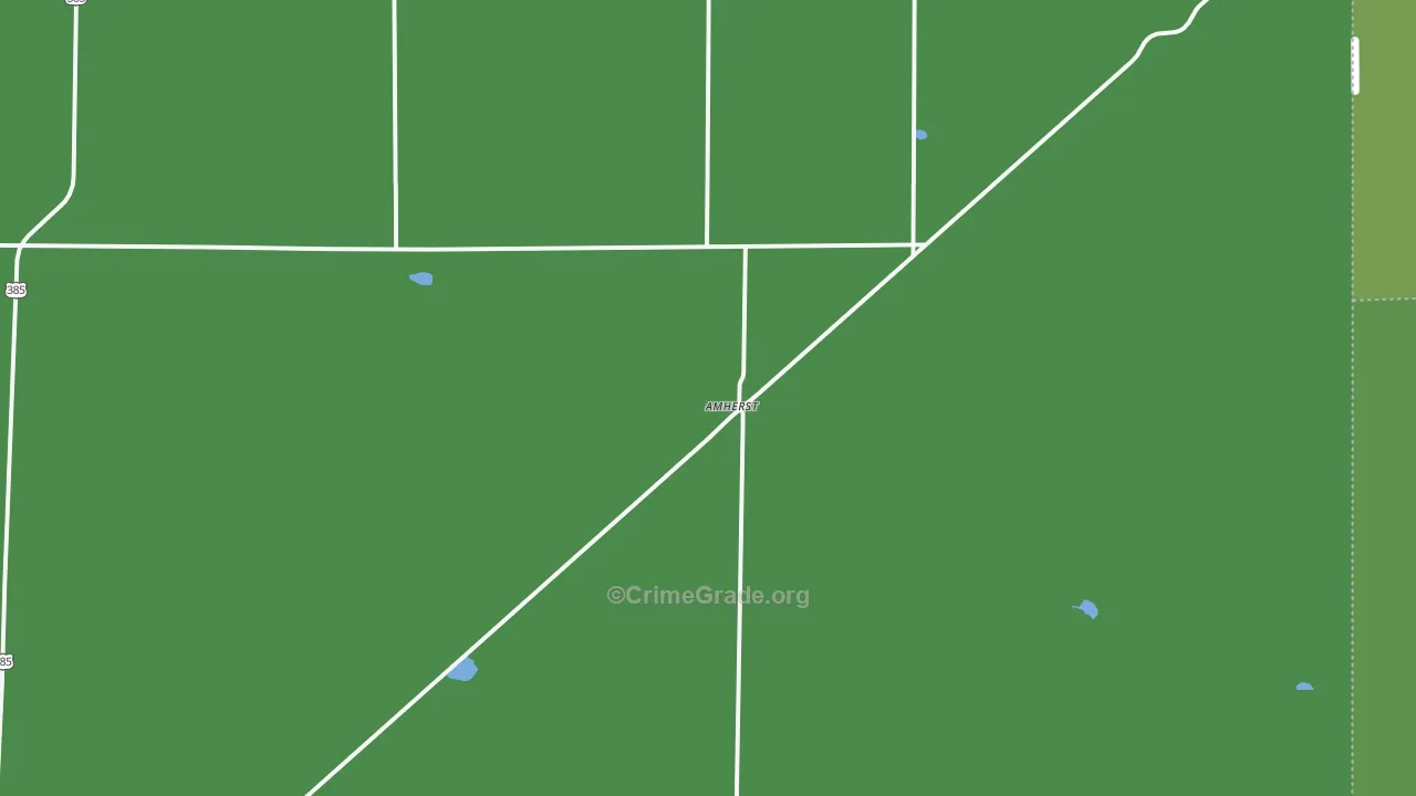 Amherst, CO Map of Vehicle Theft Rates