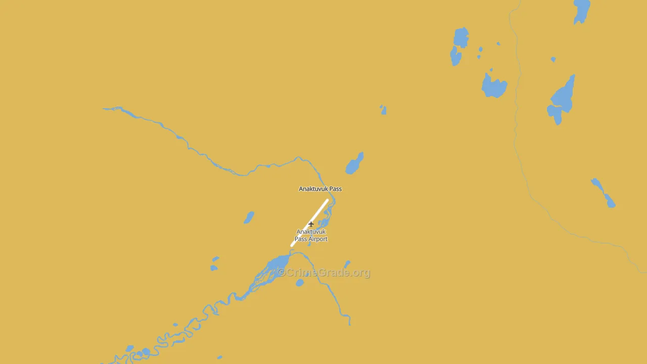 Anaktuvuk Pass, AK Map of Vehicle Theft Rates