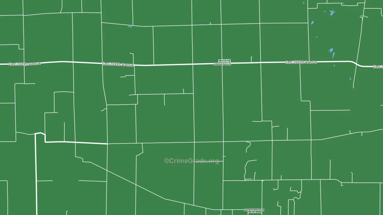Annapolis, IL Map of Vehicle Theft Rates
