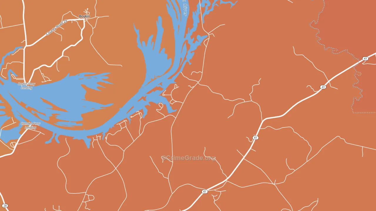 Annemanie, AL Map of Vehicle Theft Rates