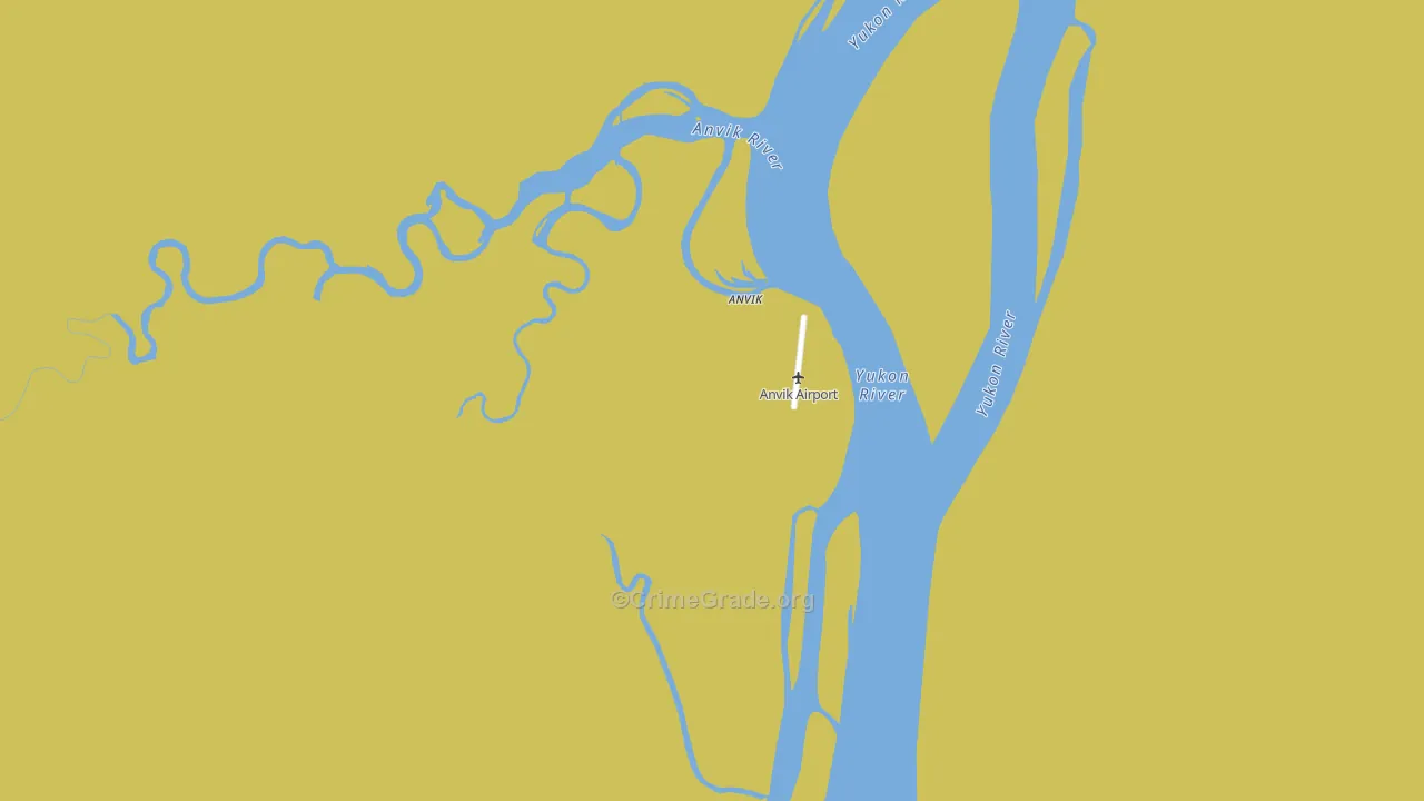 Anvik, AK Map of Vehicle Theft Rates