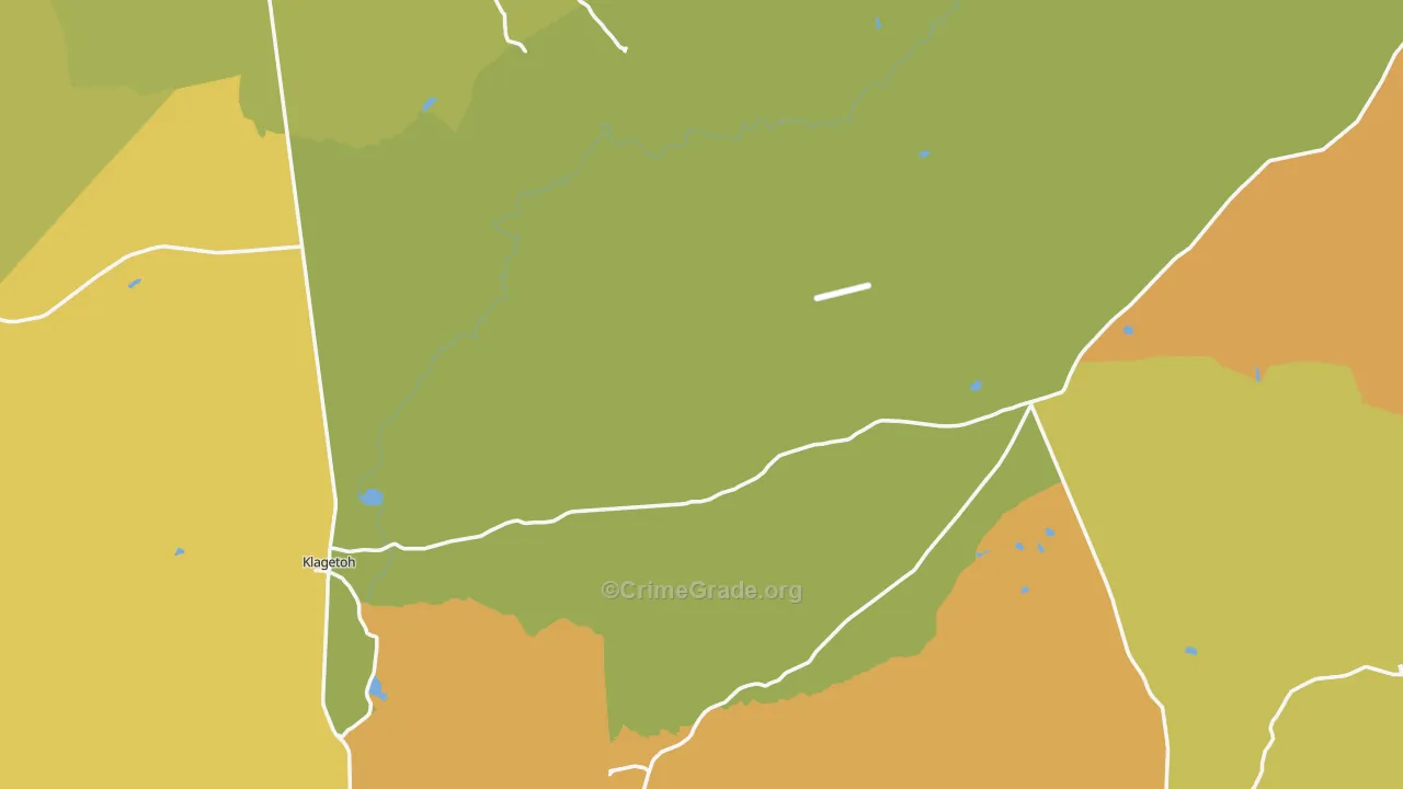 Apache County, AZ Map of Vehicle Theft Rates
