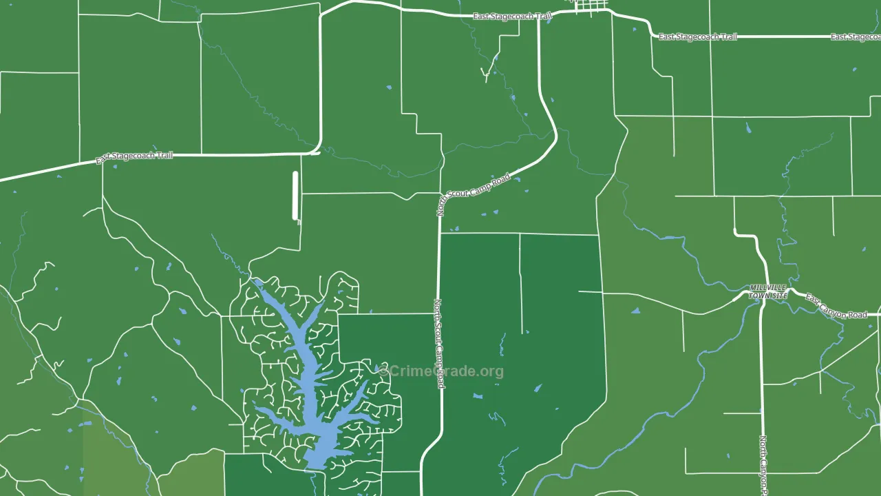 Apple River, IL Map of Vehicle Theft Rates