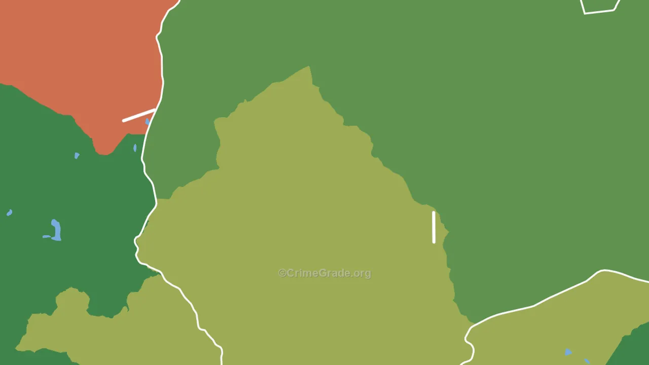 Aragon, NM Map of Vehicle Theft Rates