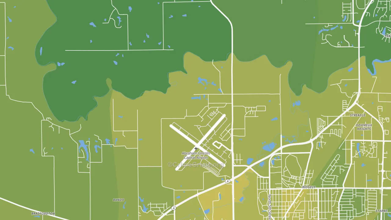 Archer, IL Map of Vehicle Theft Rates