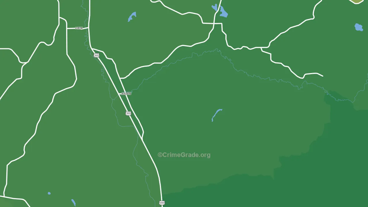 Arden, WA Map of Vehicle Theft Rates