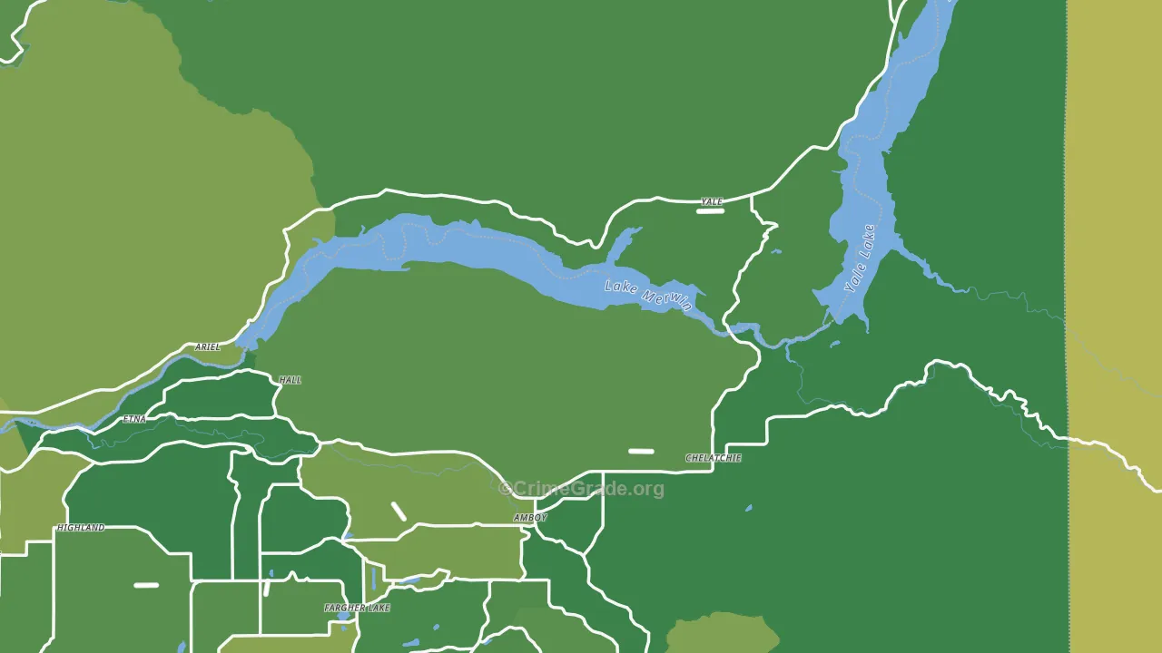 Ariel, WA Map of Vehicle Theft Rates
