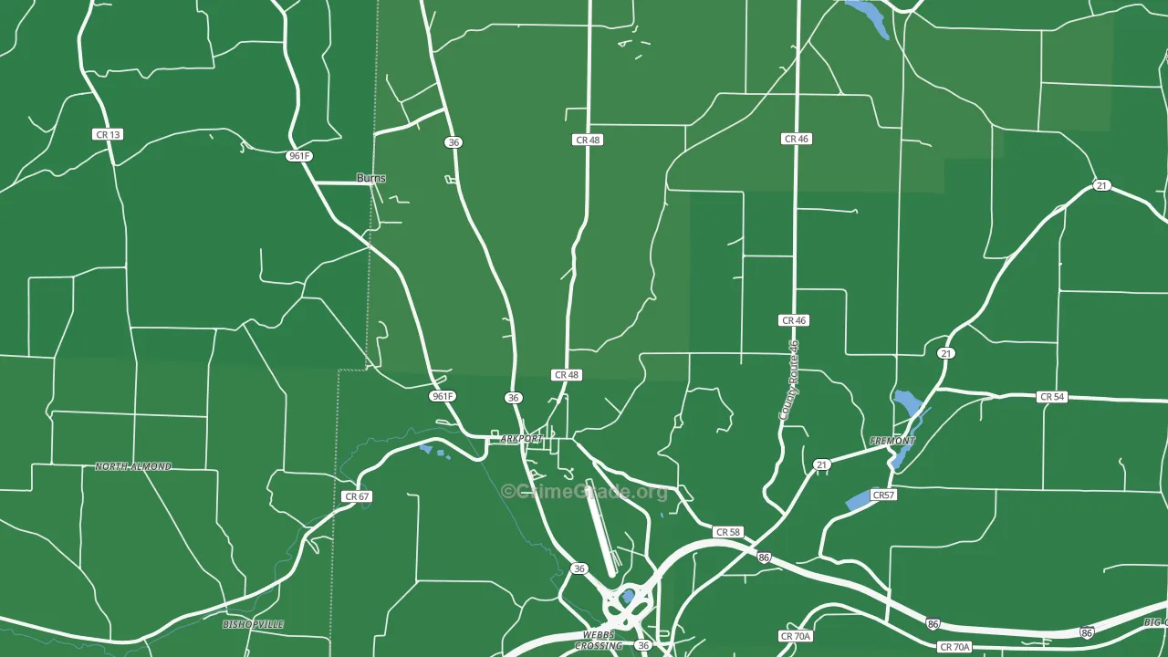 Arkport, NY Map of Vehicle Theft Rates