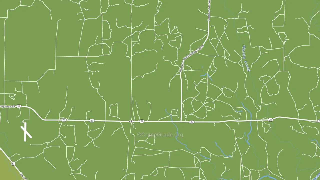 Art, TX Map of Vehicle Theft Rates