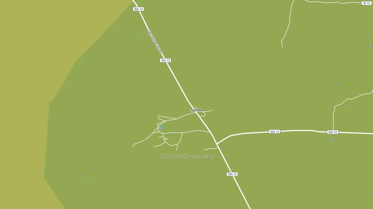 Artesa, AZ Map of Vehicle Theft Rates