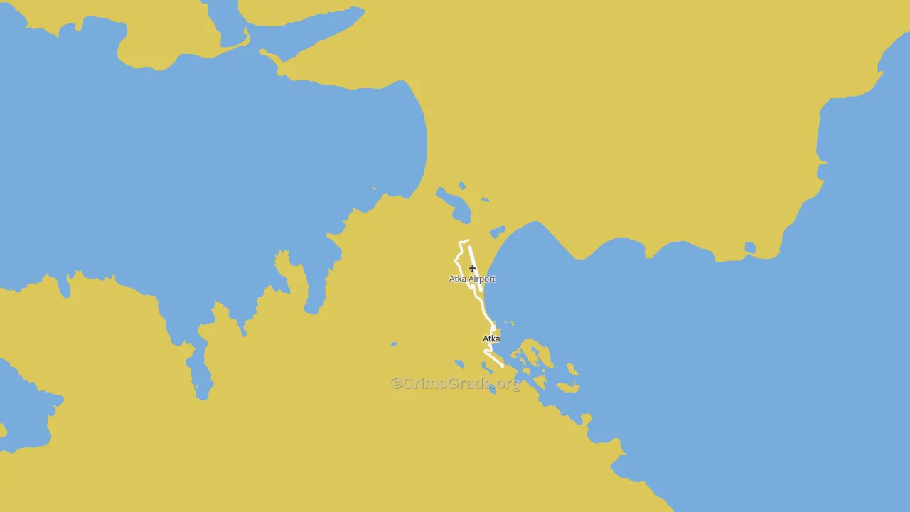 Atka, AK Map of Vehicle Theft Rates