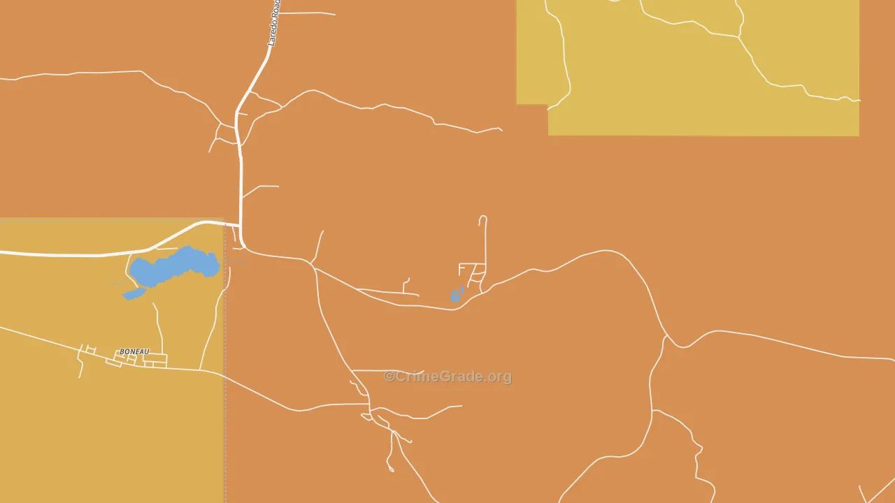 Azure, MT Map of Vehicle Theft Rates