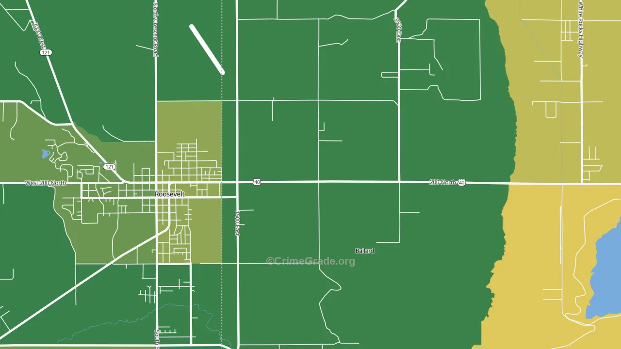 Ballard, UT Map of Vehicle Theft Rates