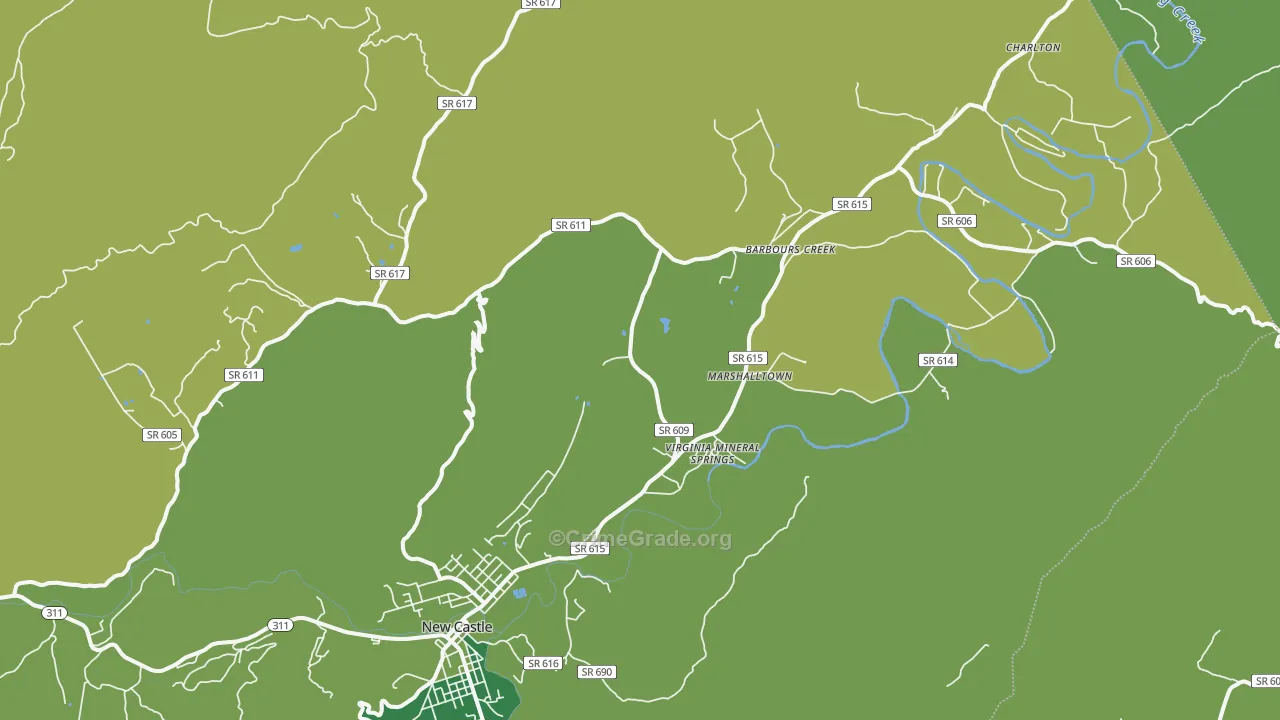 Barbours Creek, VA Map of Vehicle Theft Rates