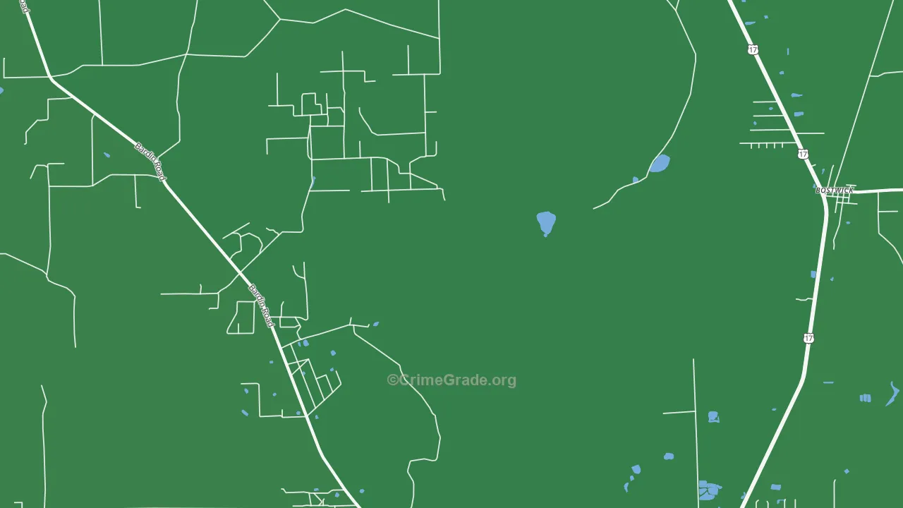 Bardin, FL Map of Vehicle Theft Rates