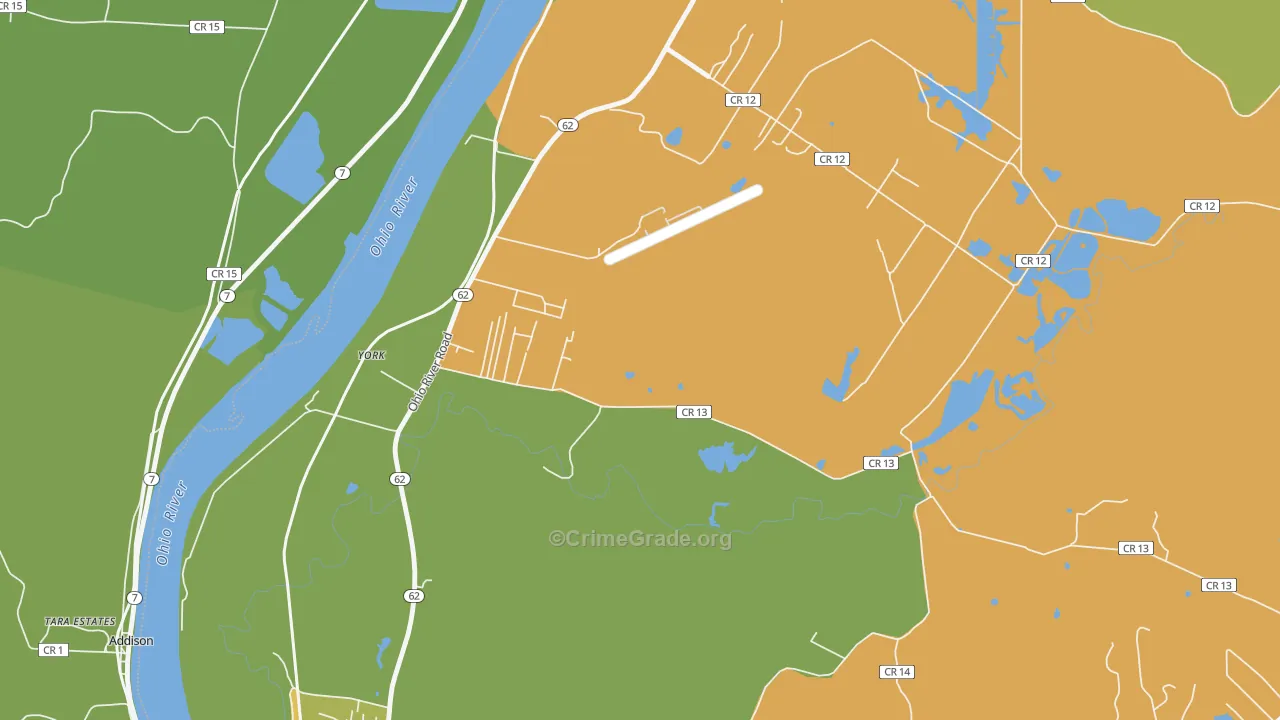 Bellmeade, WV Map of Vehicle Theft Rates