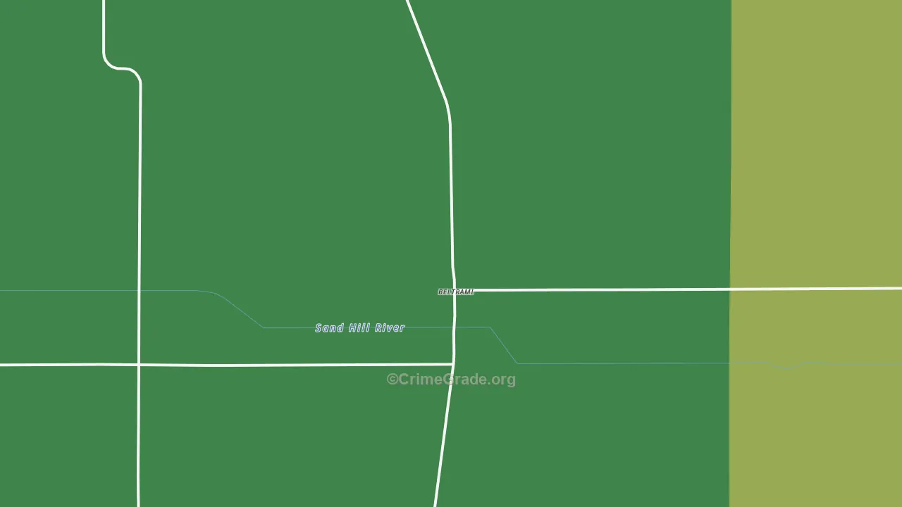Beltrami, MN Map of Vehicle Theft Rates